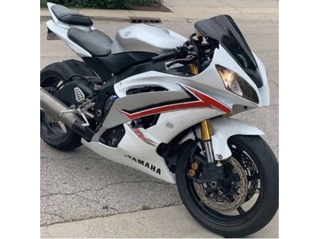 Großhandel Yamaha YZF 600 R6 Motorrad Verkleidung 2008-2016 - Weiss Rot