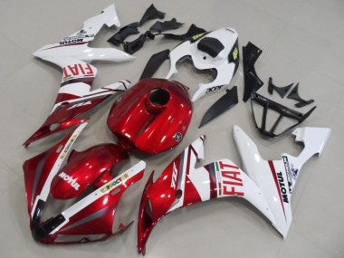 Großhandel Yamaha YZF R1 Motorrad Verkleidung 2004-2006 - Weiss Rot Fiat Motul