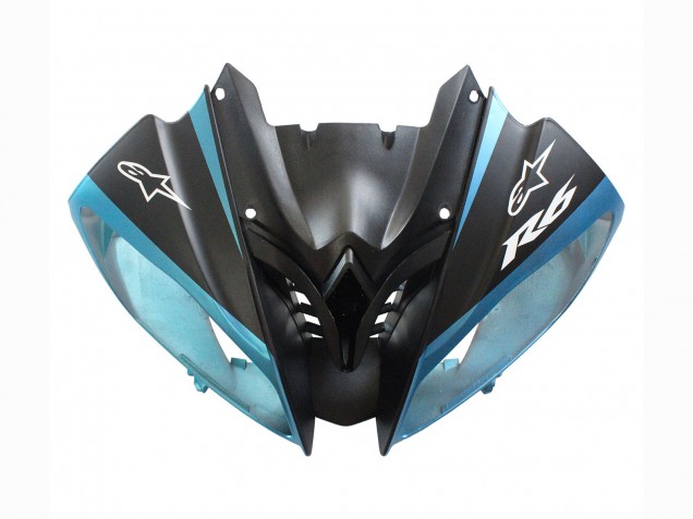 Großhandel Yamaha YZF 600 R6 Motorrad Verkleidung 2008-2016 - Hellblau Matt Schwarz Petronas ENEOS