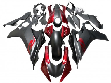 Großhandel Yamaha YZF 600 R6 Motorrad Verkleidung 2017-2023 - Rot Matt Schwarz