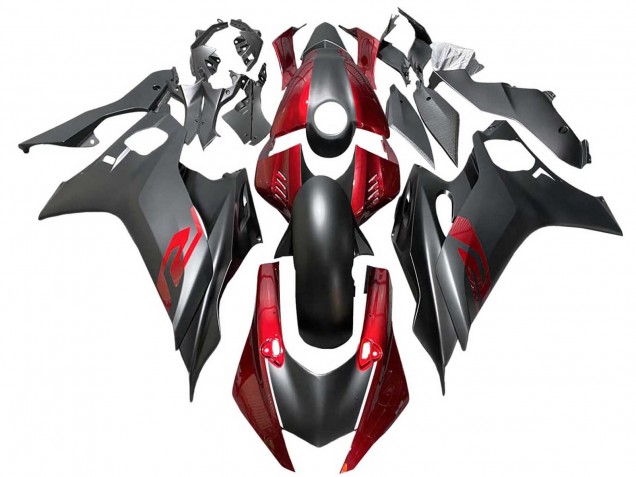 Großhandel Yamaha YZF 600 R6 Motorrad Verkleidung 2017-2023 - Rot Matt Schwarz