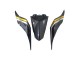 Großhandel Yamaha YZF 600 R6 Motorrad Verkleidung 2017-2023 - Gold Schwarz Carbonfaser