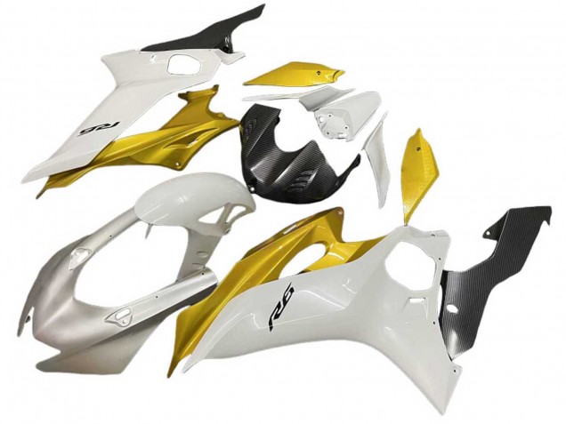 Großhandel Yamaha YZF 600 R6 Motorrad Verkleidung 2017-2023 - Weiss Gold
