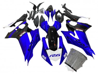 Großhandel Yamaha YZF 600 R6 Motorrad Verkleidung 2017-2023 - Blau Schwarz Weiss
