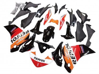 Großhandel Honda CBR250RR Motorrad Verkleidung 2011-2015 - Orange Weiss Rot Schwarz Glanzendes HRC Repsol