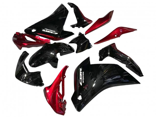 Großhandel Honda CBR250RR Motorrad Verkleidung 2011-2015 - Glanzendes Schwarz Rot