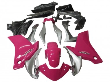 Großhandel Honda CBR250RR Motorrad Verkleidung Kit 2011-2015 - Silber Rosa