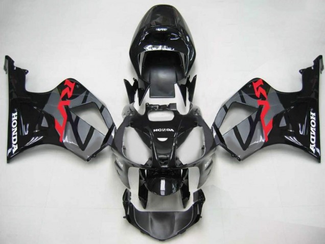 Großhandel Honda VTR1000 Motorrad Verkleidung 2000-2006 - Glanzendes Schwarz Grau