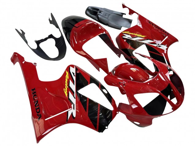 Großhandel Honda VTR1000 Motorrad Verkleidung 2000-2006 - Rot Schwarz Streifen Rennen