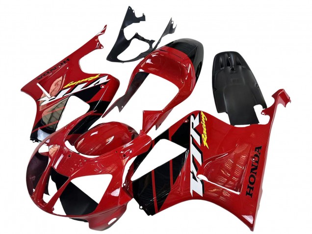 Großhandel Honda VTR1000 Motorrad Verkleidung 2000-2006 - Rot Schwarz Streifen Rennen