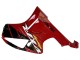 Großhandel Honda VTR1000 Motorrad Verkleidung 2000-2006 - Rot Schwarz Streifen Rennen