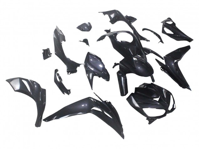 Großhandel Kawasaki Z1000 Motorrad Verkleidung 2014-2019 - Schwarze Carbonfaser