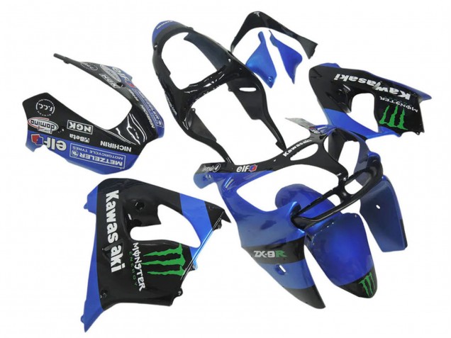 Großhandel Kawasaki ZX12R Motorrad Verkleidung 2002-2006 - Blau Schwarz Grun Weiss Elf Monster
