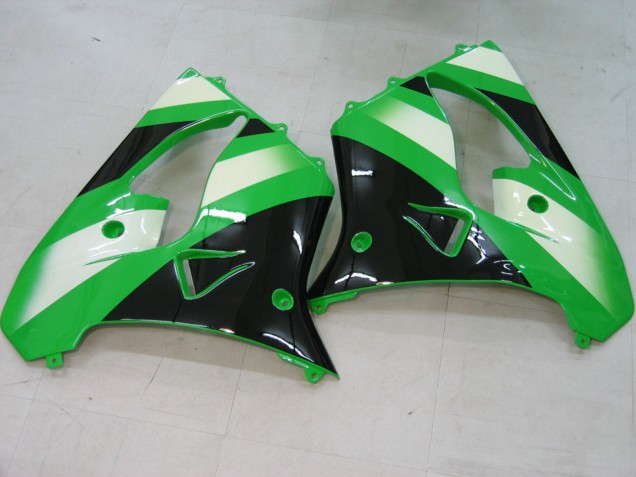 Großhandel Kawasaki ZX9R Motorrad Verkleidung 2000-2001 - Grun Silber Schwarz
