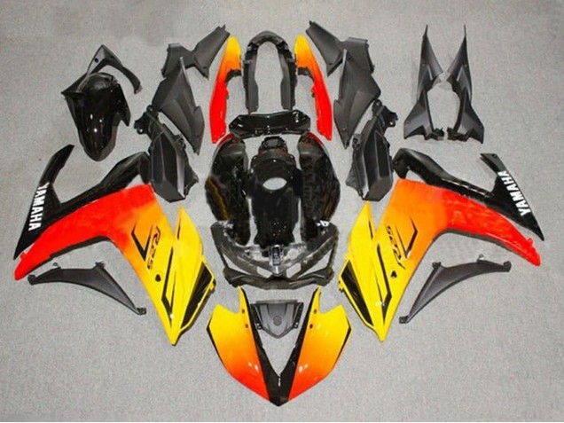 Großhandel Yamaha YZF R3/R25 Motorrad Verkleidung 2015-2018 - Gelb Rot Schwarz