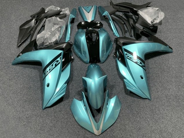 Großhandel Yamaha YZF R3/R25 Motorrad Verkleidung 2015-2018 - Hellblau Schwarz