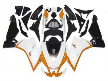 Großhandel Aprilia RSV4 1000 Motorrad Verkleidung 2009-2015 - Weiss Orange Schwarz