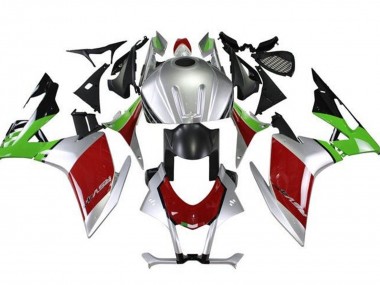 Großhandel Aprilia RSV4 1000 Motorrad Verkleidung 2009-2015 - Silber Schwarz Rot Grun