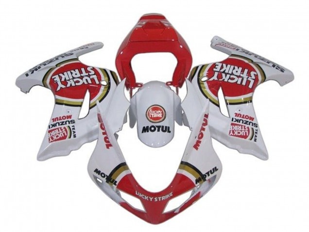 Großhandel Suzuki SV650 Motorrad Verkleidung 2003-2013 - Weiss Rot Lucky Strike