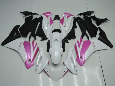 Großhandel Honda CBR125R Motorrad Verkleidung 2002-2006 - Weiss Rosa Matt Schwarz