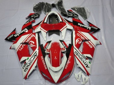 Großhandel Kawasaki ZX10R Motorrad Verkleidung 2006-2007 - Weiss Rot Schwarz Amauda 883 Heidron
