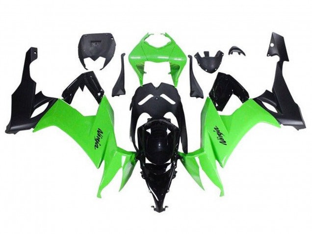 Großhandel Kawasaki ZX10R Motorrad Verkleidung 2008-2010 - Grun Schwarz