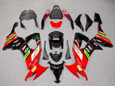 Großhandel Kawasaki ZX10R Motorrad Verkleidung 2008-2010 - Rot Grun Schwarz Gelb