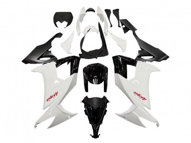 Großhandel Kawasaki ZX10R Motorrad Verkleidung 2008-2010 - Weiss Schwarz Rot Aufkleber