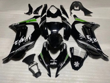 Großhandel Kawasaki ZX10R Motorrad Verkleidung 2016-2020 - Glanzendes Schwarz Weiss Grun Streifen Schnee