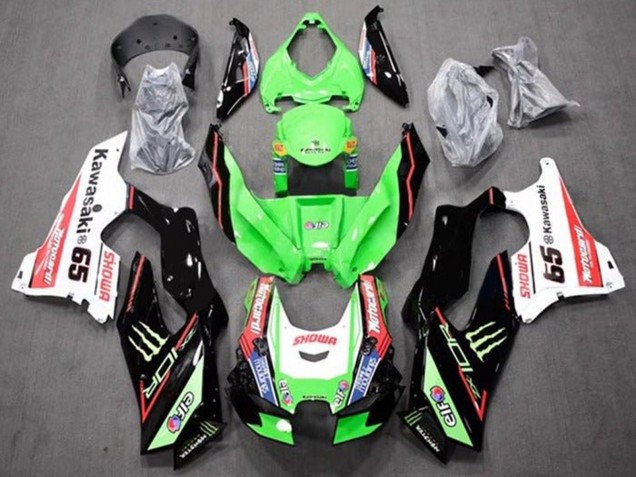 Großhandel Kawasaki ZX10R Motorrad Verkleidung 2021-2025 - Grun Schwarz Rot Weiss Blau Showr Elf Monster 65