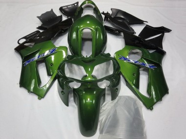 Großhandel Kawasaki ZX12R Motorrad Verkleidung 2000-2001 - Dunkel Grun Schwarz Blau
