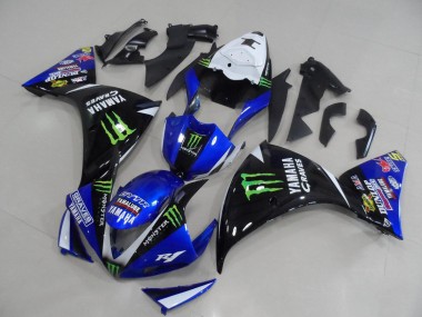 Großhandel Yamaha YZF R1 Motorrad Verkleidung 2012-2014 - Weiss Blau Glanzendes Schwarz Grun Graves Yamalube Monster
