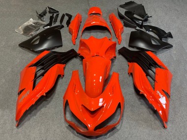Großhandel Kawasaki ZX14R ZZR1400 Motorrad Verkleidung 2012-2024 - Rot Matt Schwarz