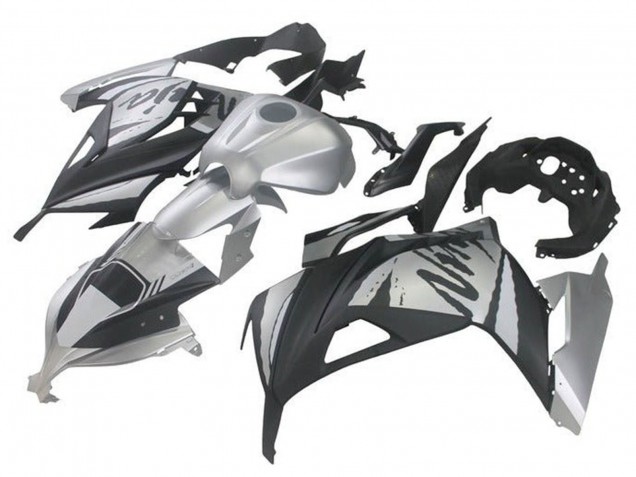 Großhandel Kawasaki EX300 Motorrad Verkleidung 2013-2024 - Silber Schwarz