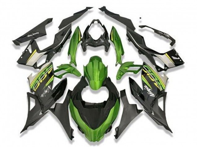 Großhandel Kawasaki Ninja 400 Motorrad Verkleidung 2018-2024 - Grun Schwarz Grau