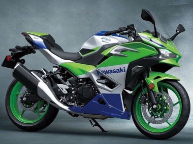 Großhandel Kawasaki Ninja 500 EX500R Motorrad Verkleidung 2024-2025 - Silber Grun Blau