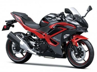 Großhandel Kawasaki Ninja 500 EX500R Motorrad Verkleidung 2024-2025 - Schwarz Rot Grau Camouflage