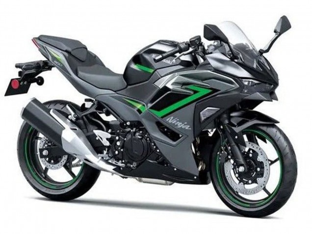 Großhandel Kawasaki Ninja 500 EX500R Motorrad Verkleidung 2024-2025 - Schwarz Grau Grun