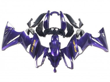 Großhandel Kawasaki Ninja ER6F Motorrad Verkleidung 2009-2011 - Lila Gelb
