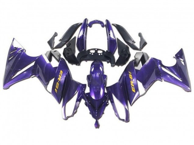 Großhandel Kawasaki Ninja ER6F Motorrad Verkleidung 2009-2011 - Lila Gelb