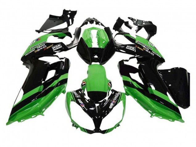 Großhandel Kawasaki Ninja 650 EX650 Motorrad Verkleidung 2012-2016 - Grun Schwarz Streifen