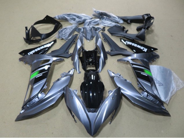 Großhandel Kawasaki Ninja 650 EX650 Motorrad Verkleidung 2017-2019 - Glanzendes Grau Grun Schwarz Weiss