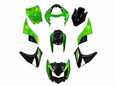 Großhandel Kawasaki Z1000 Motorrad Verkleidung 2007-2009 - Grun Glanzendes Schwarz