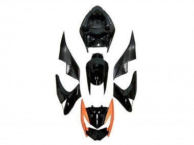 Großhandel Kawasaki Z1000 Motorrad Verkleidung 2007-2009 - Glanzendes Schwarz Orange