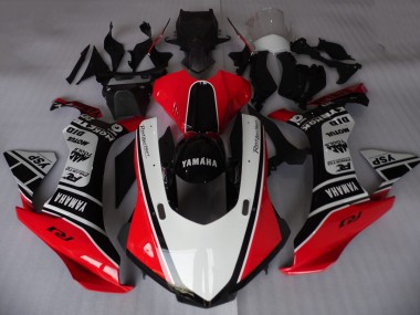 Großhandel Yamaha YZF R1 Motorrad Verkleidung 2015-2019 - Weiss Rot Schwarz Motul YSP