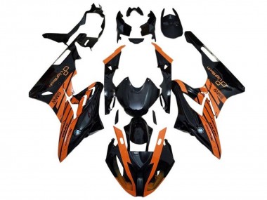 Großhandel BMW S1000RR Motorrad Verkleidung 2015-2016 - Orange Glanzendes Schwarz