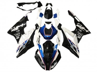 Großhandel BMW S1000RR Motorrad Verkleidung 2017-2018 - Weiss Blau Glanzendes Schwarz HP