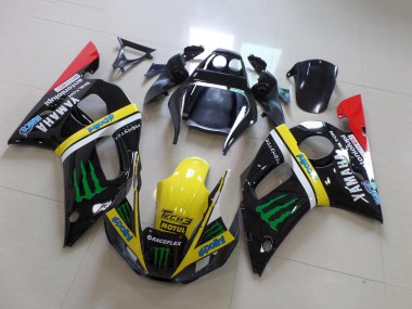 Großhandel Yamaha YZF R6 Motorrad Verkleidung 1998-2002 - Glanzendes Schwarz Gelb Rot Grun Motul Monster