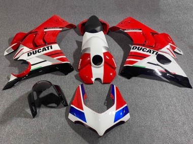 Großhandel Ducati Panigale V4 V4S Motorrad Verkleidung 2020-2021 - Weiss Rot Blau Glanzendes Schwarz
