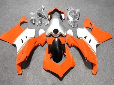 Großhandel Ducati Panigale V4 V4S Motorrad Verkleidung 2020-2021 - Weiss Silber Orange